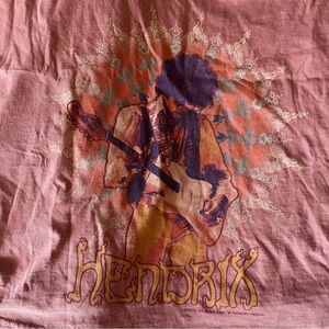 NWT Jimi Hendrix Pink Muscle Crop Shirt - L